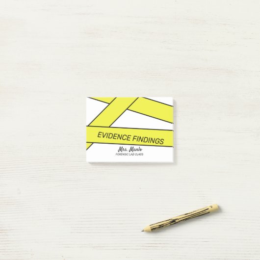 Forensic Labrador Class Script Name Postit Notes Post-it Klebezettel (Auf Schreibtisch)