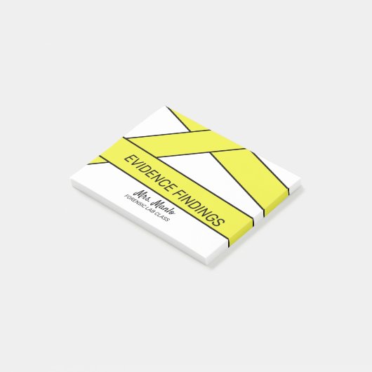 Forensic Labrador Class Script Name Postit Notes Post-it Klebezettel (angewinkelt)