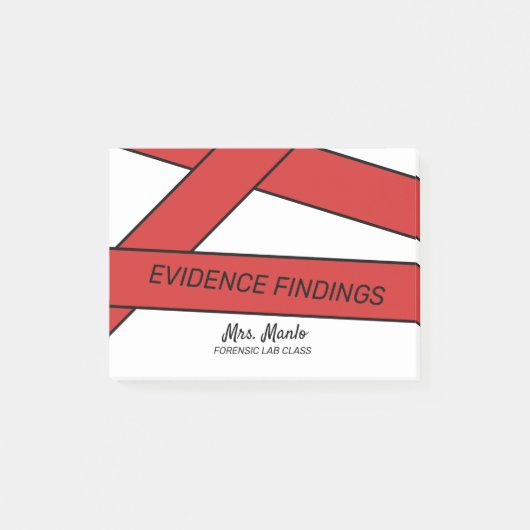 Forensic Labrador Class Script Name Postit Notes Post-it Klebezettel (Vorderseite)