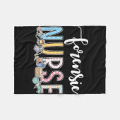Forensic Nurse Gift Idea Fleecedecke (Vorderseite (Horizontal))