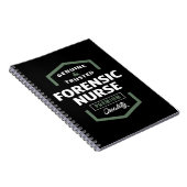 Forensic Nurse Logo Geschenkideen Notizblock (Rechte Seite)