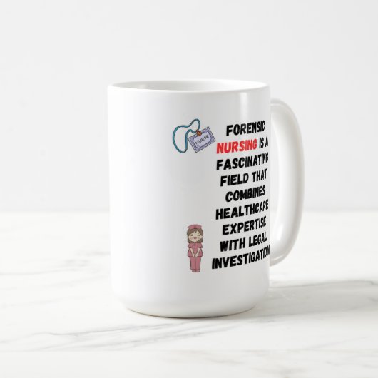 Forensic Nursing-Kaffee Kaffeetasse (VorderseiteRechts)
