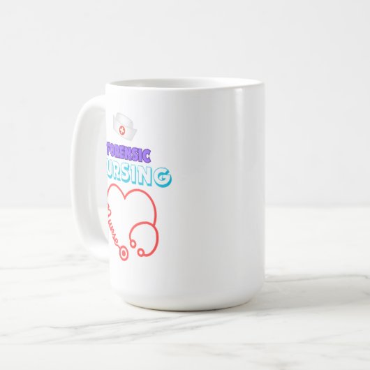 Forensic Nursing-Kaffee Kaffeetasse (Vorderseite Links)