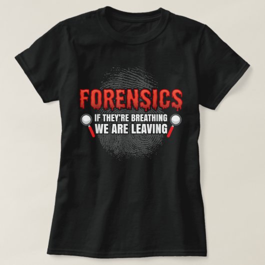 Forensic Science Funny Crime Scene Evidence DNA Cr T-Shirt (Design vorne)
