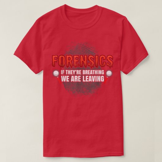 Forensic Science Funny Crime Scene Evidence DNA Cr T-Shirt (Design vorne)
