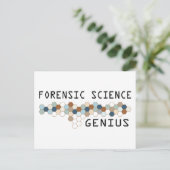 Forensic Science Genius Postkarte (Stehend Vorderseite)