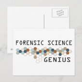 Forensic Science Genius Postkarte (Vorne/Hinten)