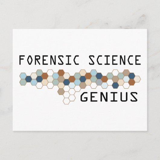 Forensic Science Genius Postkarte (Vorderseite)