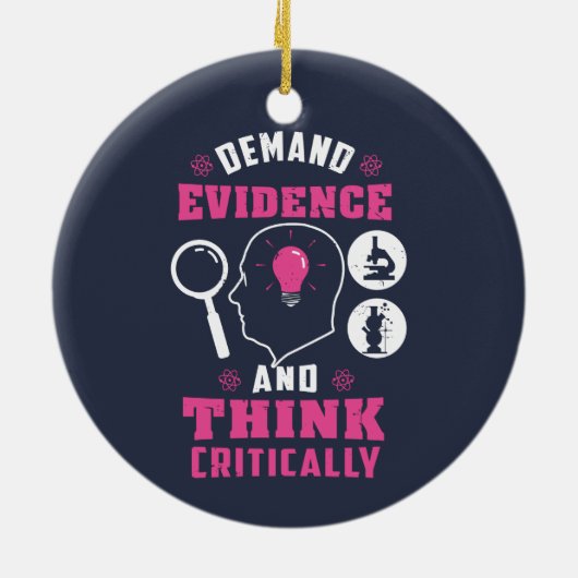 Forensic Science Investigation Science Geek Keramik Ornament (Hinten)