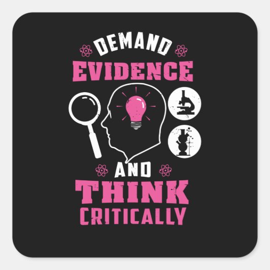 Forensic Science Investigation Science Geek Quadratischer Aufkleber (Vorderseite)