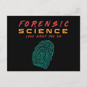 FORENSIC SCIENCE LIEBE WAS SIE TUN - #lablife Postkarte