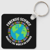 Forensic Science Makes the World Go Round Schlüsselanhänger (Rückseite)