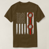 Forensic Science USA Flag Forensic Scientist T-Shirt (Design vorne)