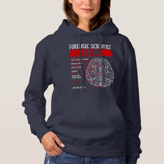 Forensic Scientist Brain Crimonologe Brain Hoodie (Vorderseite)