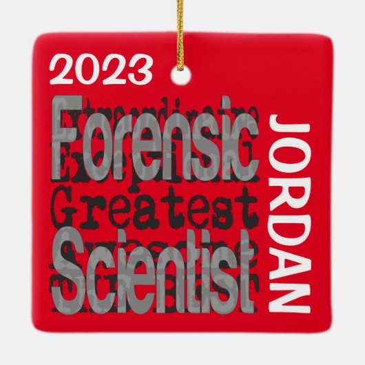 Forensic Scientist Extraordinaire CUSTOM Keramikornament (Rückseite)