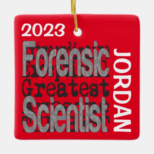 Forensic Scientist Extraordinaire CUSTOM Keramikornament (Vorderseite)
