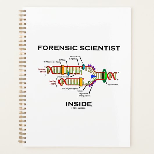Forensic Scientist Inside DNA Replication Spaß Planer (Vorderseite)