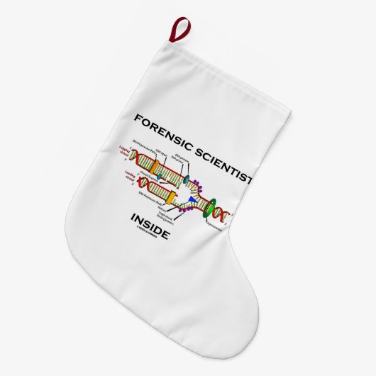 Forensic Scientists Inside DNA Replication Spaß Großer Weihnachtsstrumpf (Vorderansicht (hängend))