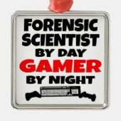 Forensic Scientists Lieben spielen Videospiele Ornament Aus Metall (Vorne)