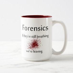 Forensics-Kaffee-Tasse Zweifarbige Tasse