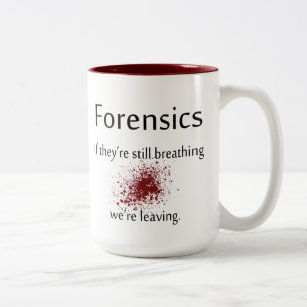 Forensics-Kaffee-Tasse Zweifarbige Tasse