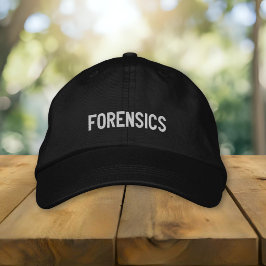 Forensik Bestickte Baseballkappe