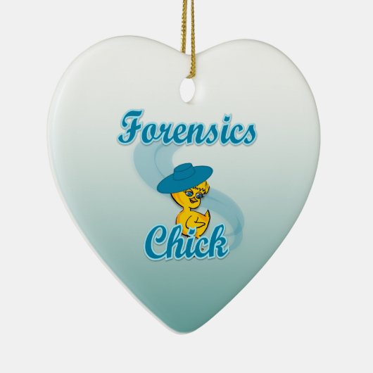 Forensik Chick #3 Keramik Ornament (Rechts)