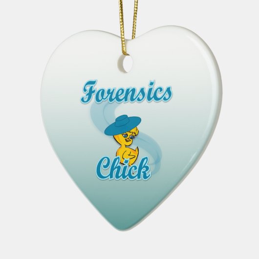 Forensik Chick #3 Keramik Ornament (Links)