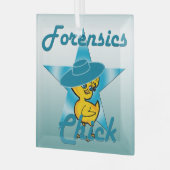 Forensik Chick #7 Ornament Aus Glas (Vorderseite links)