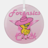 Forensik Chick #8 Ornament Aus Glas (Vorderseite)