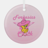 Forensik Chick #8 Ornament Aus Glas (Vorderseite)