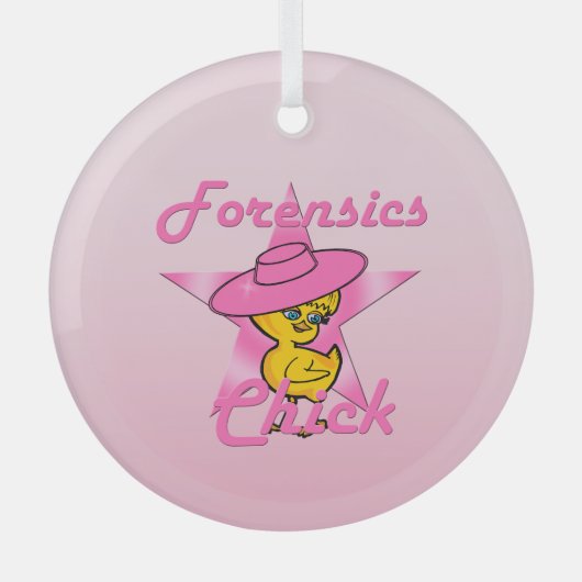 Forensik Chick #8 Ornament Aus Glas (Vorderseite)
