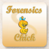 Forensik Chick Untersetzer (Vorderseite)
