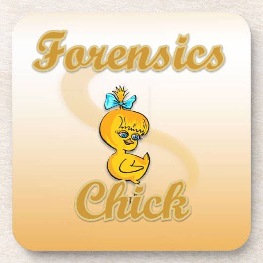 Forensik Chick Untersetzer (Vorderseite)