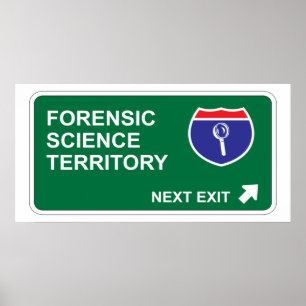 Forensik-folgender Ausgang Poster