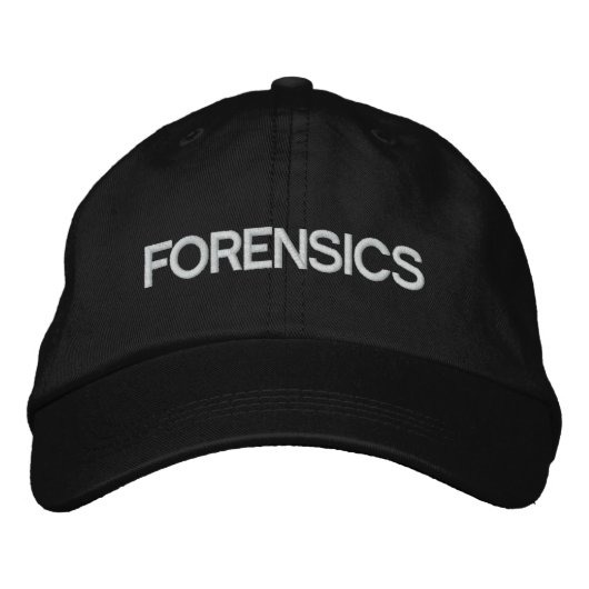 Forensik Hat Bestickte Baseballkappe (Vorderseite)
