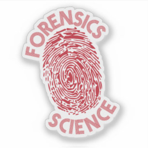 Forensik ist Beredsamkeit und Reduktion Aufkleber