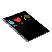 Forensiker der forensischen Kriminologie Notizblock (Rechte Seite)