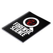 Forensiker Ermittler Kriminaltechnik Notizblock (Linke Seite)