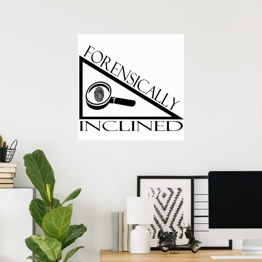 forensisch eingeklemmt poster (Heimbüro)