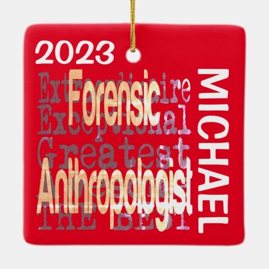 Forensische Anthropologin Extraordinaire CUSTOM Keramikornament (Rückseite)