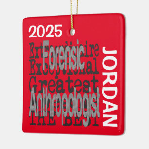 Forensische Anthropologin Extraordinaire CUSTOM Keramikornament