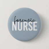 Forensische Krankenschwester | Geschenke für Krimi Button (Vorderseite)