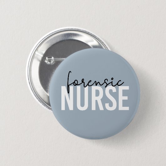 Forensische Krankenschwester | Geschenke für Krimi Button (Vorne & Hinten)
