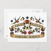 Forensische Liebe Postkarte (Vorne/Hinten)