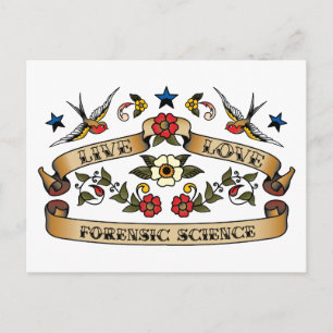 Forensische Liebe Postkarte