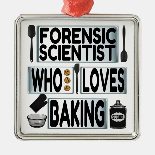 Forensische Lieben Backen Ornament Aus Metall (Vorne)