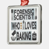 Forensische Lieben Backen Ornament Aus Metall (Links)