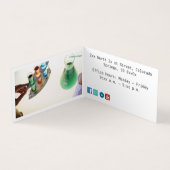 Forensische Naturwissenschaften Premium Pearl Fold Visitenkarten (Innenseite)