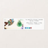 Forensische Naturwissenschaften Premium Pearl Fold Visitenkarten (Innenseite Aufgefaltet)